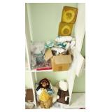 Contents of Shelves: Craft Supplies & More