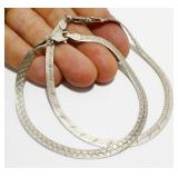 Two Italian Sterling Silver Bracelets 9.1g