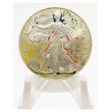 2000 Colorized American Eagle Silver Dollar Coin