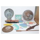 Vintage Wood Crate w/ Vintage & Beach House Items