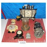 Grouping of Vintage Clocks