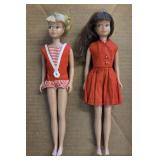 1964 BARBIEs Sister Blonde & Brunette SKIPPER Doll