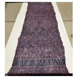 1920s Art Deco Silk Indian Bandhani Tie Dye Scarf