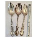 3 Gorham Strasbourg Sterling Silver Serving Pieces