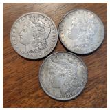 1896-O 1897-P 1898-P Morgan Silver Dollar Coins