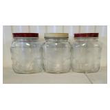 Three Vintage Solitaire Coffee Jars