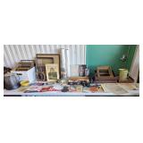 8 Foot Table Lot of Antiques & Collectibles