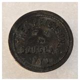 1890s Theodore Peterson Douglas Wyo Saloon Token