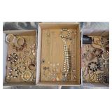 Assorted Vintage Costume Jewelry Wear or Repurpose