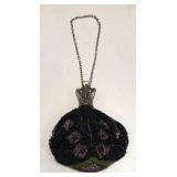 Antique Art Nouveau Beaded Pouch Purse