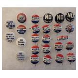 1940 Pres Election Willkie Pin Back Buttons