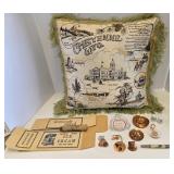1920s Cheyenne WY Souvenir Pillow & More