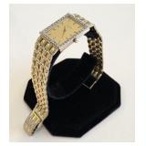 1991 BULOVA 14K Gold  & Diamond Quartz Wristwatch