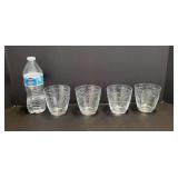 Four FOSTORIA Navarre Double Old Fashioned Glasses