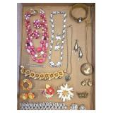 Vintage Costume Jewelry Necklaces Earrings Pins