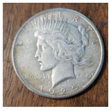 US 1925-P Peace Silver Dollar Coin