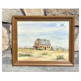 Watercolor Painting The Goose Egg Ranch Casper WY