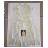 1886 Christening Gown & Photo Of Baby Wearing It