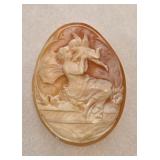 Very Fine Antique Italian Shell Cameo Venus Cupid