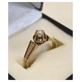 1910 Edwardian 18K Gold Natural Pearl Ring 6 1/2