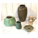 5 Pieces of American Art Pottery Morton Etc