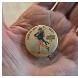 1898 Spanish American War Pin Back Button