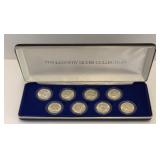 Eight Kennedy 90% & 40% Silver 1/2 Dollar Coins