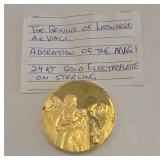 Leonardo Da Vinci Magi Sterling Silver Medallion