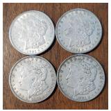 THREE 1921-P & 1921-D Morgan Silver Dollar Coins