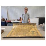 1854 Map United States Ensign Bridgman Fanning