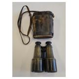 WWI Laval Brass Military Binoculars With Case