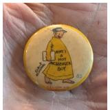 1896 Yellow Kid 83 Cigarette Advertising Pin Back
