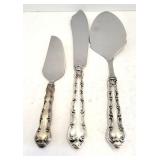 3 Gorham Strasbourg Sterling Silver Serving Pieces