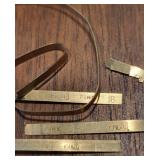 Six Pieces 18K Gold Dental Solder 5 Grams