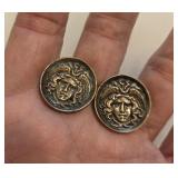 1950s Fenwick & Sailors MEDUSA Sterling Cufflinks