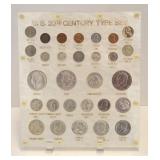 United States 20th Century Coin Type Set
