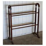 Antique Walnut Quilt Rack Blanket Stand