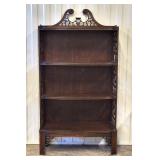 Depression Era Mahogany Oriental Style Bookcase