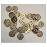 32 US Standing Liberty Quarter Coins 90% Silver