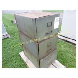 (3) STACKABLE METAL CABINET