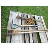 PALLET OF YARD TOOLS