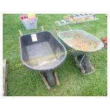 (2) WHEELBARROWS