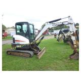 2012 BOBCAT E-35 ENCLOSED CAB MINI EXCAVATOR