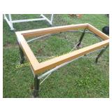 METAL/ WOOD TABLE FRAME