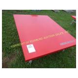 RED METAL TABLE
