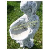 CHINESE WATER SPITTER CONCRETE LAWN ORNAMENT