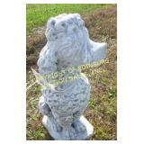 POODLE CONCRETE LAWN ORNAMENT