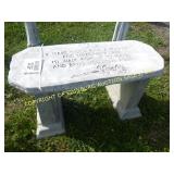 TEARS BENCH CONCRETE LAWN ORNAMENT