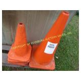 LOT OF ORANGE CONES