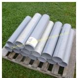 LOT OF 5" X 2 FT SCH 40 FORTE DUCT PIPE